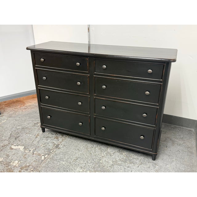 Eastern Furniture Co. Ebony Eight-Drawer High Dresser For Sale In San Francisco - Image 6 of 12