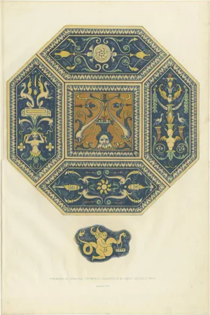 Delange, Fragments of Pavimento Tiles, 1869, Paper
