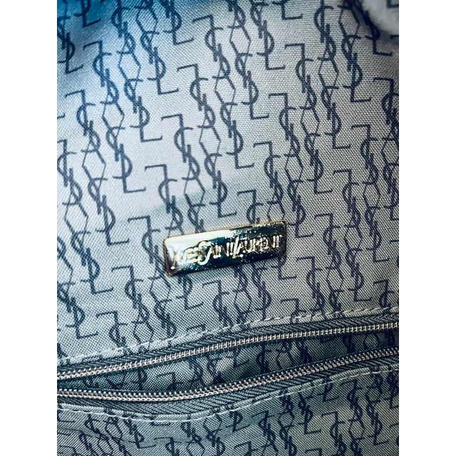 Vintage Yves Saint Laurent Monogram Coated Canvas Weekender Bag For Sale - Image 14 of 15