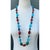 Mid 20th Century Vintage Turquoise & Coral Bead Necklace For Sale - Image 5 of 12
