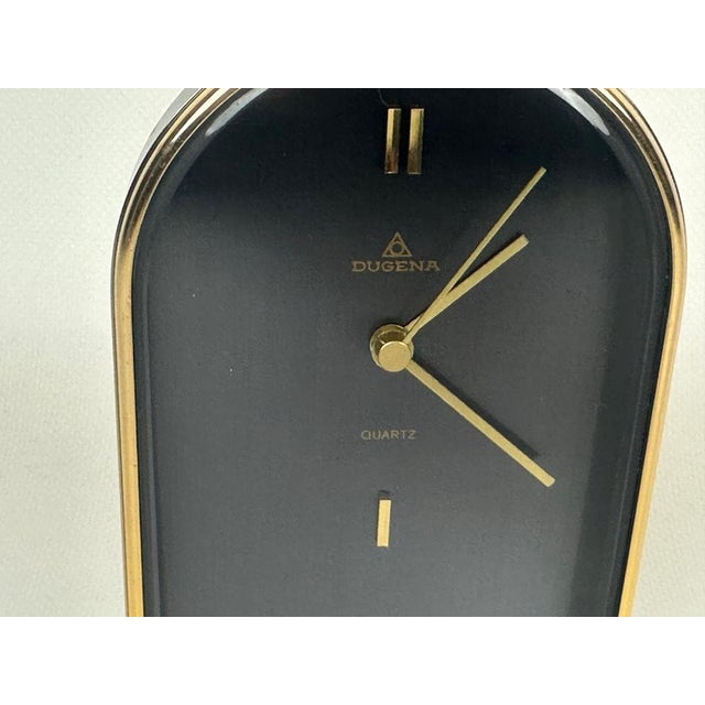 Metal Vintage Table Clock from Dugena, 1980s For Sale - Image 7 of 9