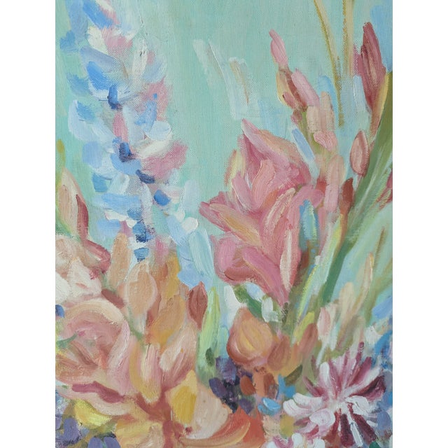 Vintage Botanical Floral Bouquet Still Life Painting Framed For Sale - Image 13 of 16