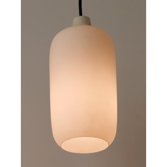 Scandinavian Opaline Glass Pendant Lamps, 1960s, Set of 2 For Sale - Image 13 of 18