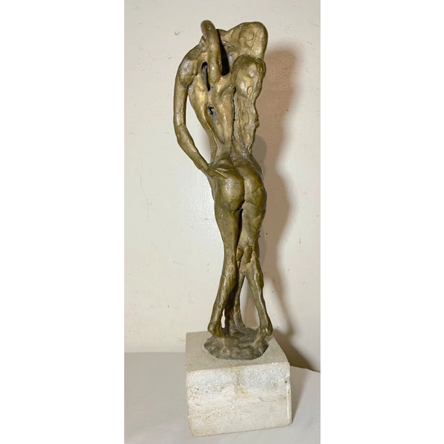 Large Vintage Milton Elting Hebald American Embrace Bronze Nude Sculpture Statue For Sale - Image 9 of 15