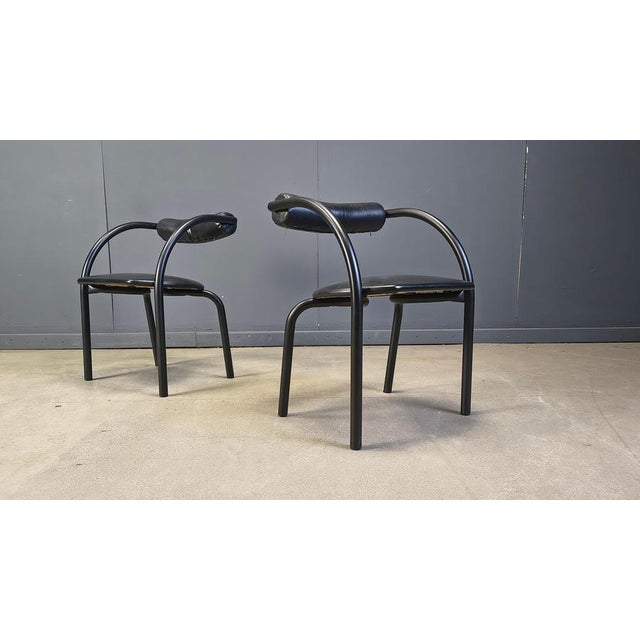 Postmodern Postmodern Dining Chairs, 1980s, Set of 4 For Sale - Image 3 of 14