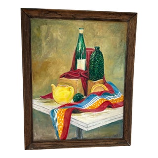 1960s Still Life by Art Student From Indiana University Signed: Kol For Sale