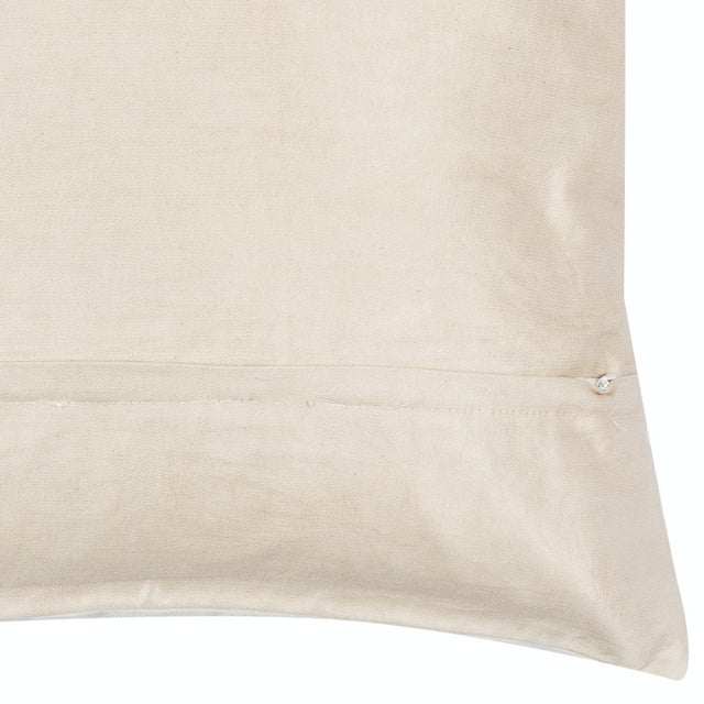 Early 21st Century 19"x19" All Silk Embroidered Cushion Cover. Handmade Pillowcase. New Toss Pillow For Sale - Image 5 of 5