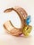 Bochic ‘Capri’ Vintage Natural Amethyst, Lemon Topaz & Blue Topaz Bangle In 18K Gold & Silver 18K Gold & Silver • Natural...