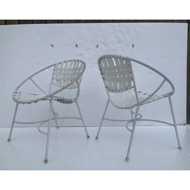 1960s Mid-Century Modern Wrought Iron Patio Set For Sale - Image 4 of 13