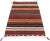 Mid-Century Modern Vintage Persian Shiraz Striped Kilim Rug - 02'03 X 03'04 For Sale - Image 3 of 9