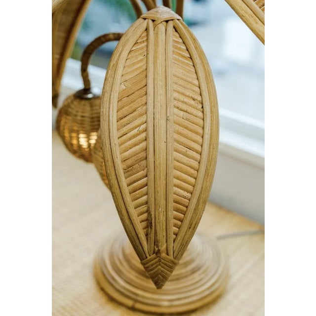 Rattan Coconut Lamps, 1980s, Set of 2 For Sale - Image 9 of 11