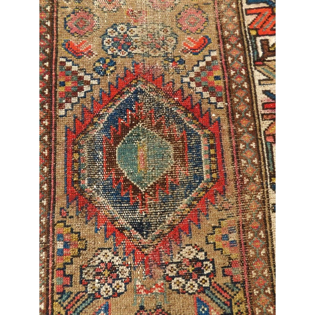 Antique Handwoven Persian Kurdish Runner Rug. 2'6"x 6'2" For Sale - Image 13 of 18