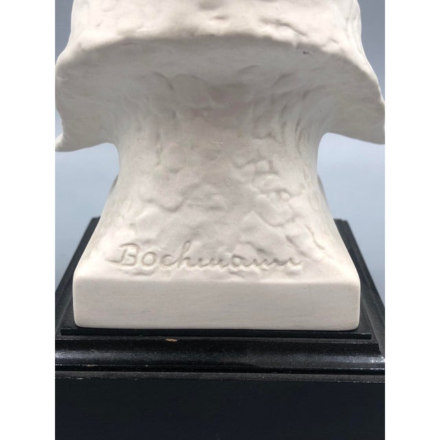 1980s Bisque Porcelain Elvis Presley Bust on Base by Bochmann for Goebel, 1980s For Sale - Image 5 of 9