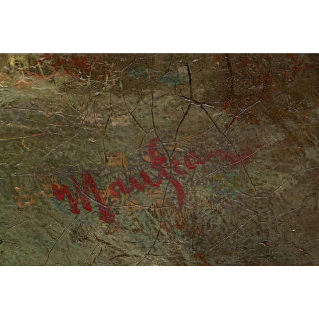 Attributed to Maxime Emile Louis Maufra (French, 1861-1918) Oil on Canvas, Country Landscape For Sale In Greensboro - Image 6 of 7