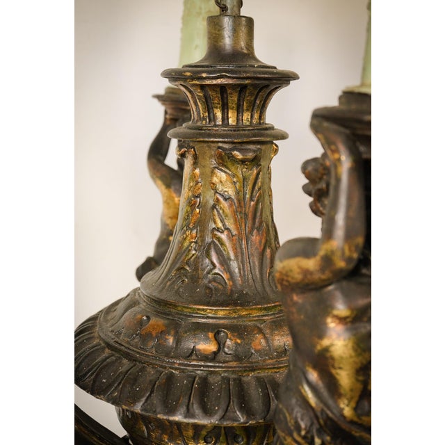 Chandelier with Four Greek Mythological Figures, 2010s For Sale - Image 4 of 18
