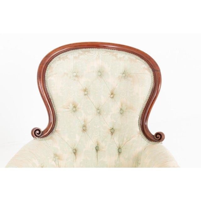 Antique Victorian Gentlemans Parlour Seat Chair, 1870 For Sale - Image 6 of 8
