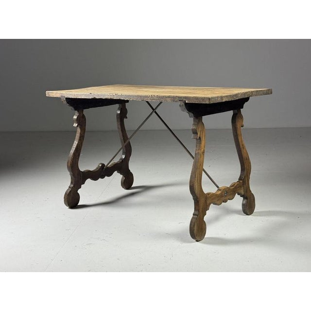 Brown Antique Spanish Table, 1800s For Sale - Image 8 of 16