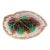 Circa 1880s English Majolica Begonia Leaf Sweetmeat Dish For Sale