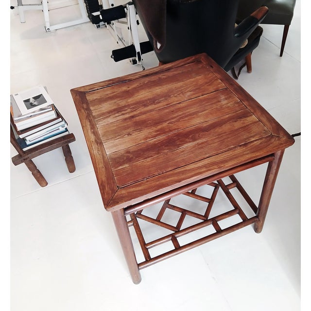 Brown Ming Style Square Table, Suzhou, China, Late 18th Century For Sale - Image 8 of 18
