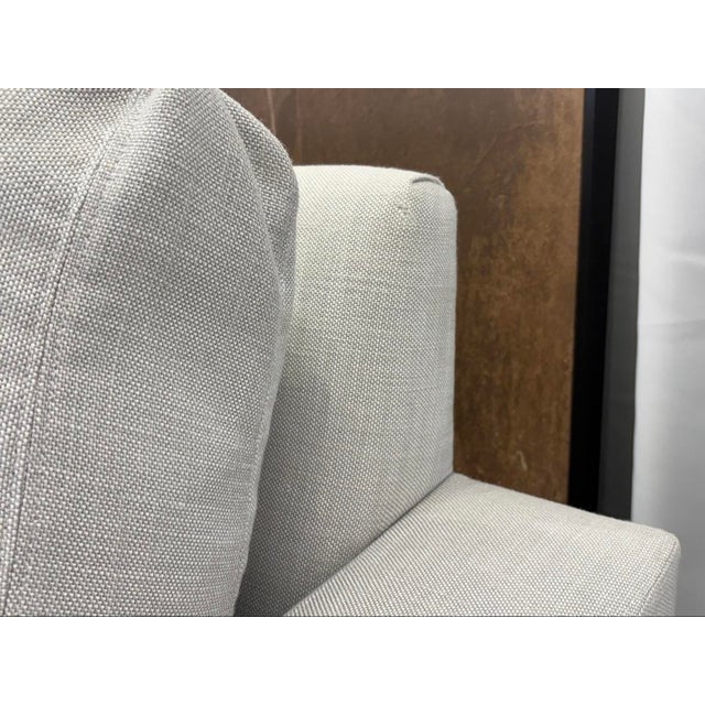 Contemporary Rh Maxwell 8' Classic Sofa — 2-Cushion | Perennials Performance Linen Weave | Dove For Sale - Image 3 of 18
