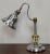 Stainless Steel and Brass Table Lamp, American Mid-Century For Sale - Image 4 of 7