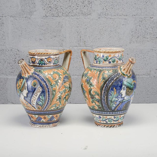 1950s Vases from Deruta, Mid-20th Century, Set of 2 For Sale - Image 5 of 18