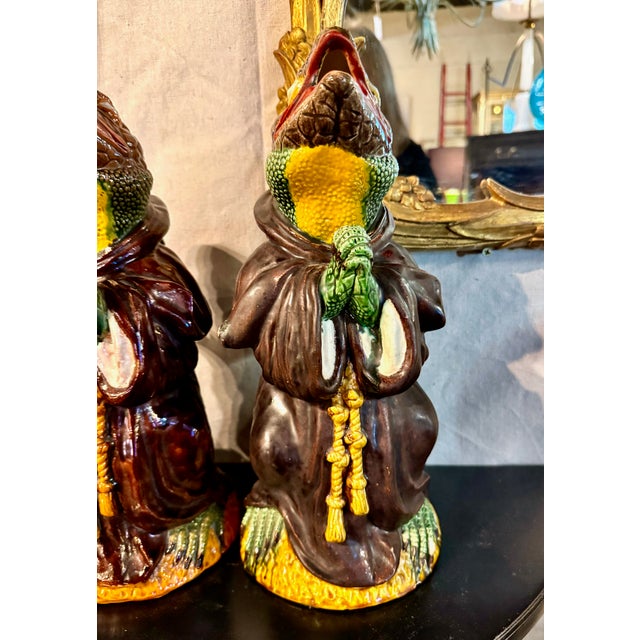 Portuguese Lizard-Monk Jug by Manuel Marfa For Sale - Image 17 of 17