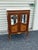 French Louis XV Style Marble Top Cabinet | Elegant Glass Door Display Chest | Vitrine For Sale - Image 4 of 9