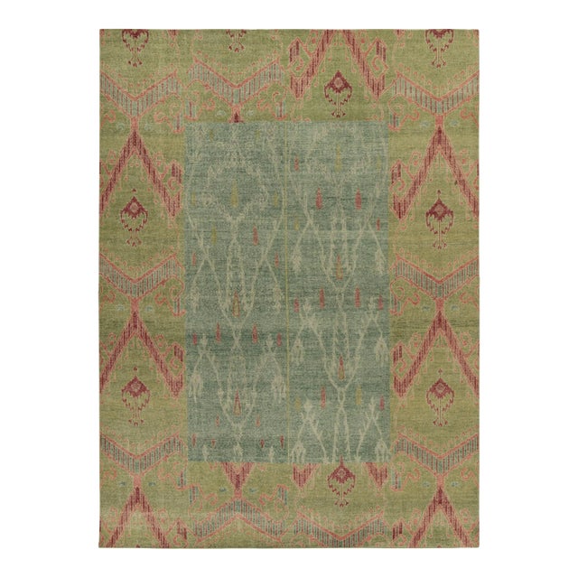 Rug & Kilim’s Oversized Mira Rug in Chartreuse, 12x18 For Sale