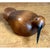 This vintage sculpture is carved from a single piece of warm-toned wood into the sleek, rounded form of a shorebird,...
