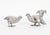 Antique Belgian Silver Grouse Game Birds, 19th Century, Set of 2 For Sale - Image 16 of 18