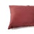 Contemporary Contemporary Solid Burgundy Red Velvet Lumbar Pillow Cover For Sale - Image 3 of 6