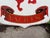 Red Vintage Two-Sided Wooden Trade Sign for Lion Yachts For Sale - Image 8 of 11