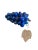 Mid-Century Modern Late 20th Century Blue Semi-Precious Stone Grape Décor With Silver Plate Leaf For Sale - Image 3 of 5