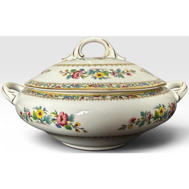 Vintage Coalport Ming Rose Bone China Dinnerware Set - 93 Pieces For Sale - Image 10 of 18