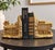 Vintage matching locomotive and caboose bookends by Universal Statuary Corporation of Chicago, marked 1964–1965. Detailed...