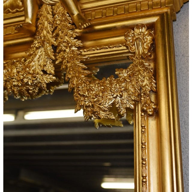 English Neo-Classical Gilt Mirror with Palladian Cherubs For Sale - Image 18 of 18
