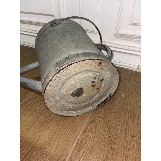 Gray Garden Watering Can in Metal For Sale - Image 8 of 9