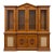 Vintage Davis Cabinet Co. 1657 Hutch – Fleming Walnut Breakfront China Cabinet For Sale