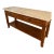 Vintage Marble Topped Wood Console/Buffet For Sale