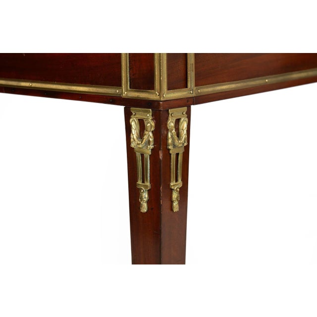 French Louis XVI Mahogany Writing Desk Tric-Trac Game Table Circa 1785 For Sale - Image 14 of 18