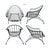 1950s Iron Patio Chairs in the Chantilly Rose Style - Set of 2 For Sale In Miami - Image 6 of 8