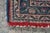 Vintage Hand-Knotted Oriental Wool Scatter Rug Mat Red Indigo Vase 2x2' For Sale - Image 11 of 12
