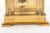 Brass Vintage French Regulator Style Three-Glass Brass Mantel Clock For Sale - Image 8 of 11