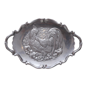 Late 20th Century Lenox Pewter Turkey Serving Platter