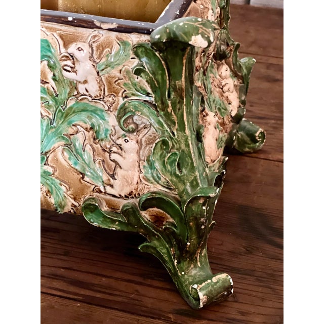 Mid 20th Century Rococo Style Paint Decorated Resin Table Box For Sale - Image 9 of 12