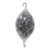 Silver Murano Glass Christmas Ornament For Sale