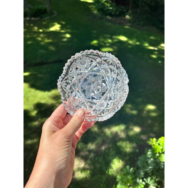 Transparent Antique American Brilliant Nappy Dish Set- 3 Pieces For Sale - Image 8 of 13