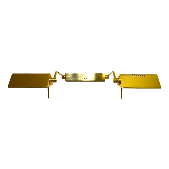 Mid-Century Dual Articulated Brass Sconce from Luci Italia, 1980s For Sale