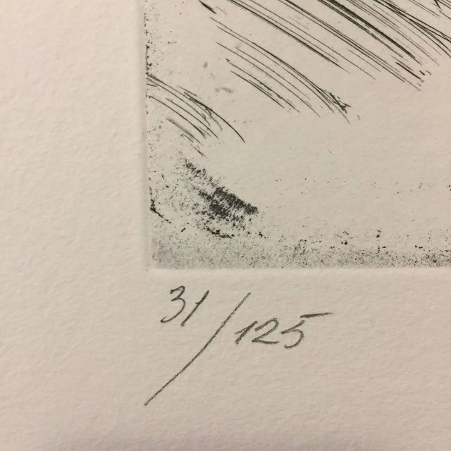 Artist and Model - Original Etching 1970 1970 For Sale - Image 4 of 6